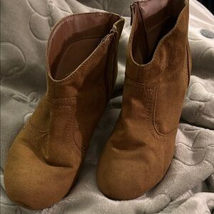 Candie's Brown Suede Ankle Booties